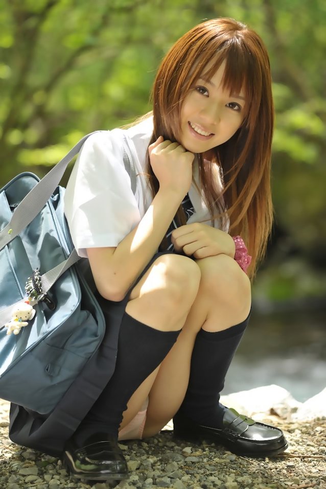 asian, schoolgirl, panties, pretty