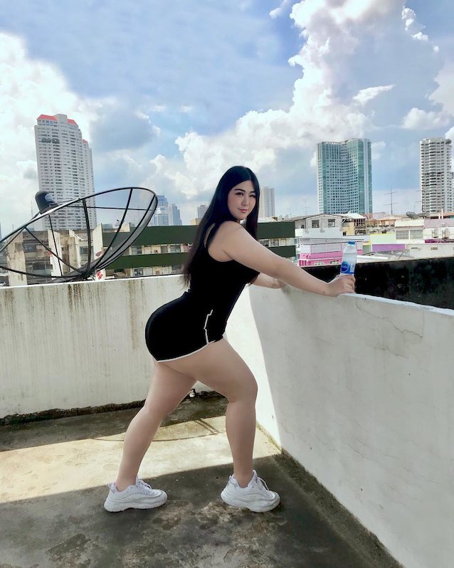 asian, big ass, workout