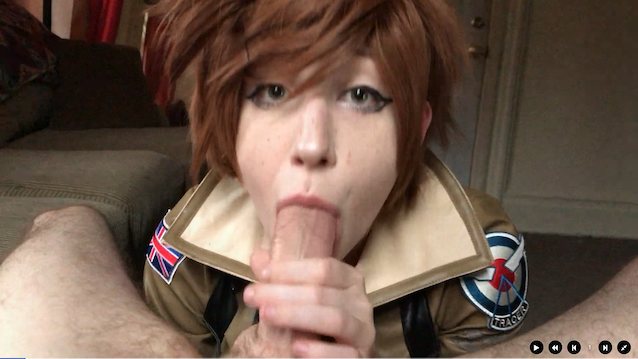 overwatch, cute, cosplay, sucking, dick