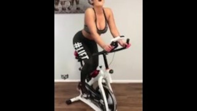 dildo, bycicle, indoor, short hair