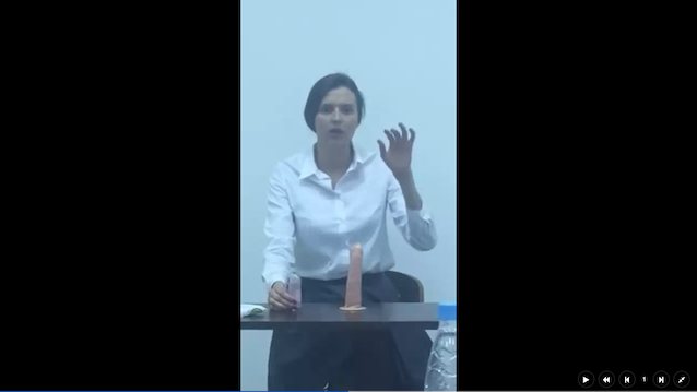 lesson teaching dildo