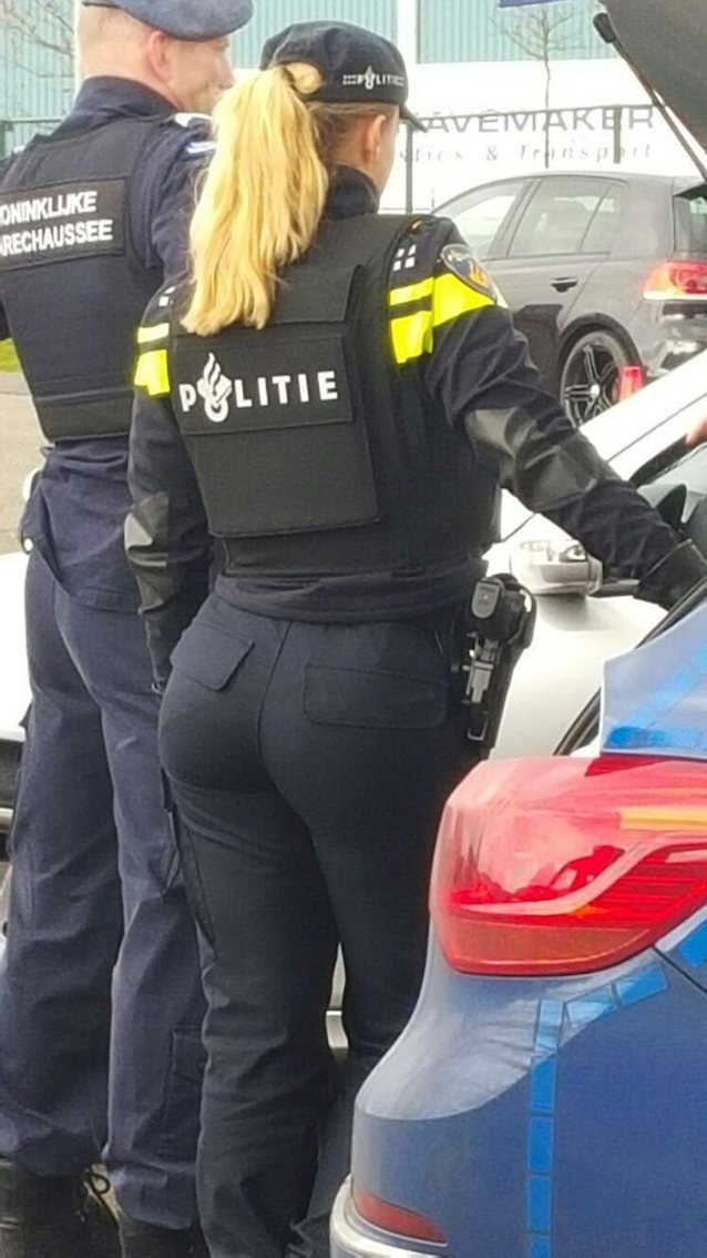 police, sexy, ass