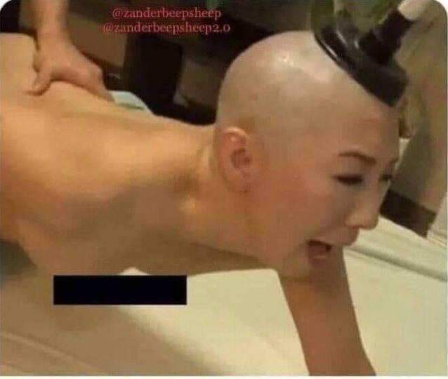 asian, bald, plumber