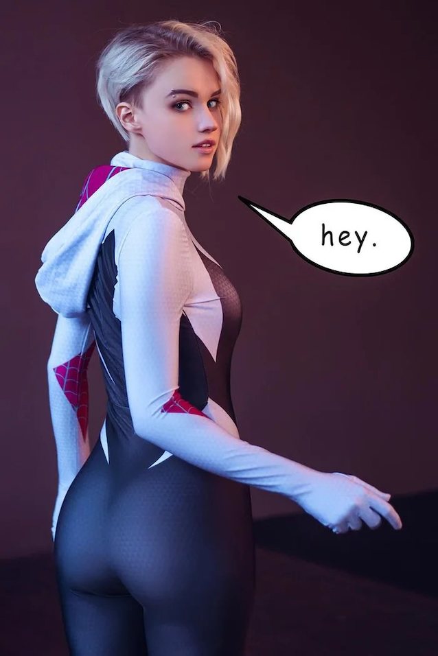 cosplay, blonde, hot, teen, spiderman