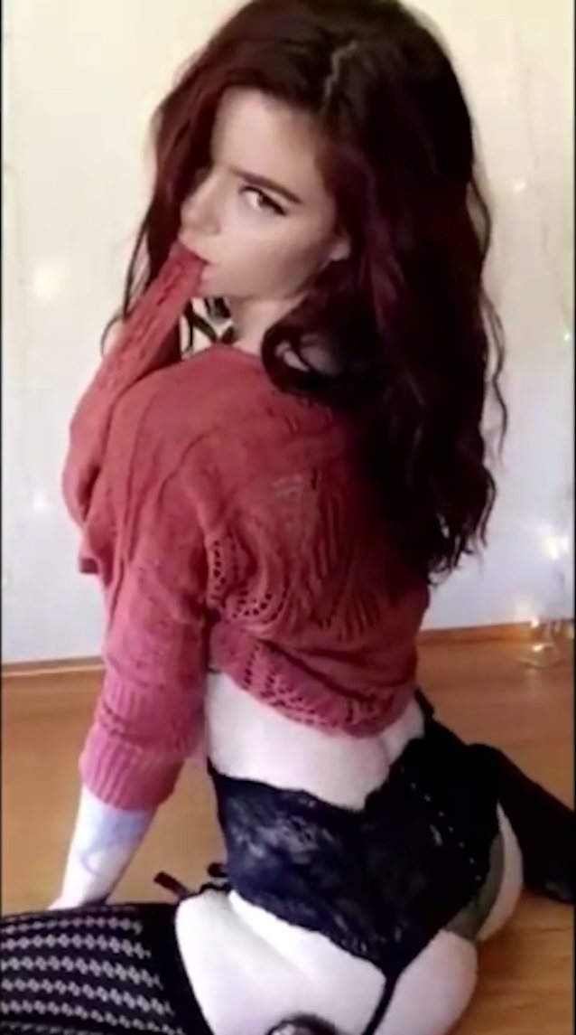 redhead, pale, stockings, camgirl, pornostar