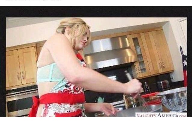 cooking, blonde, bikini, naughty america, naughtyamerica