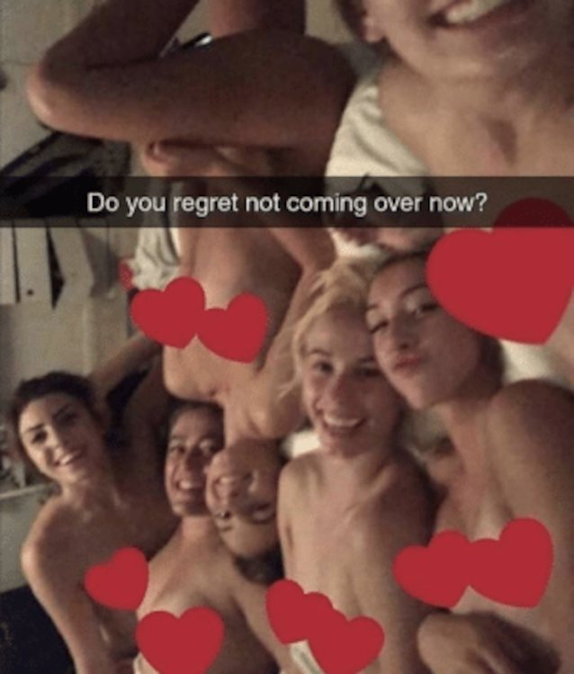 girls, snapchat, nude, smile, group