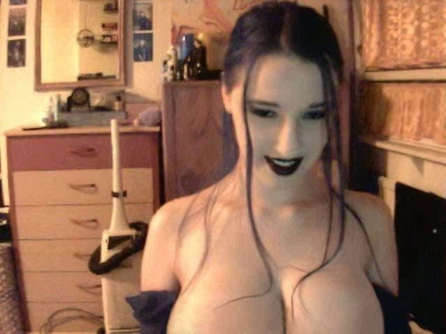 camgirl, goth, huge