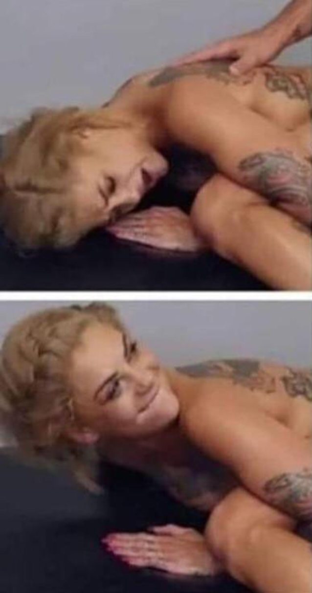 skinny tattoo blonde