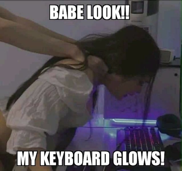 amateur keyboard glow