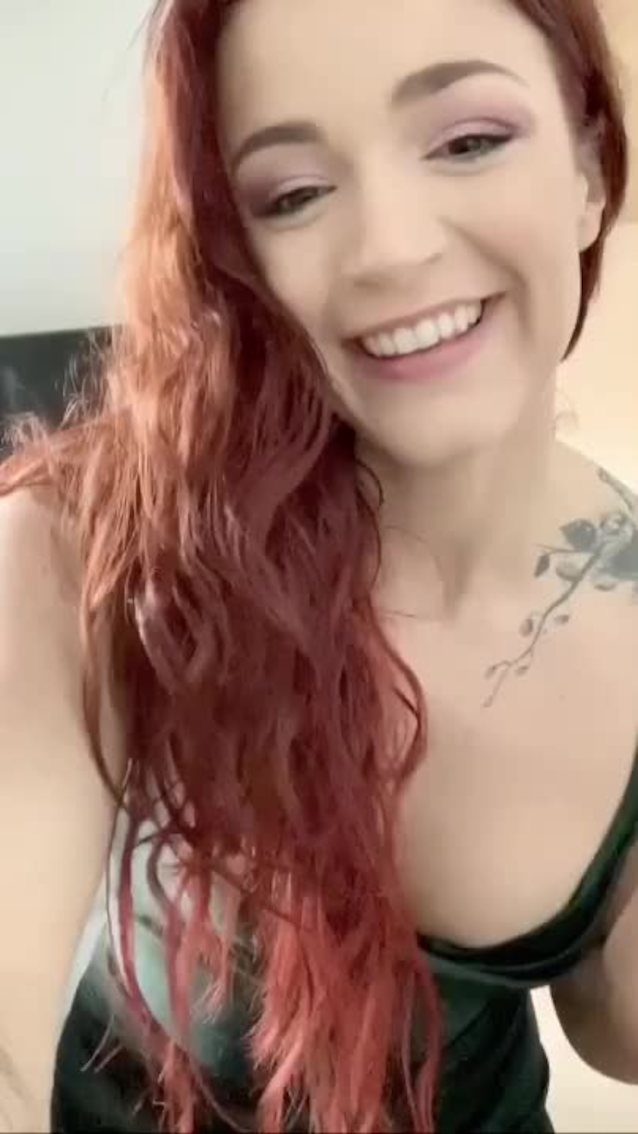 redhead undressing tattoo