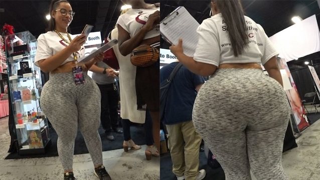 Big booty Latina immature shows off