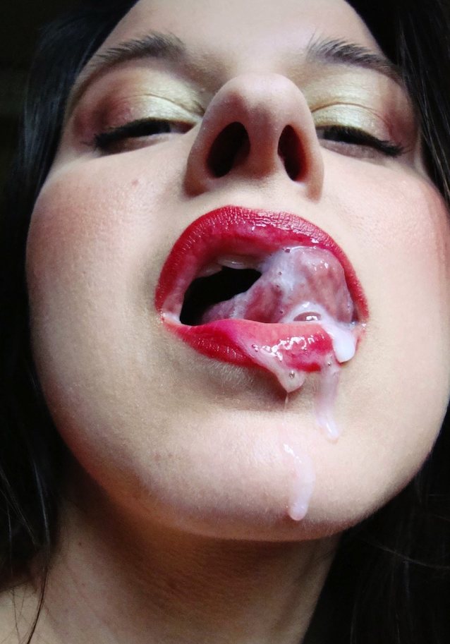 cum in mouth, cum, cum on tongue