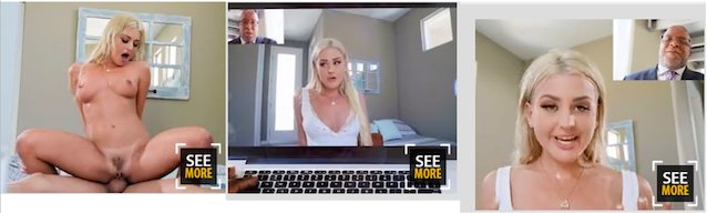 computer, whiteshirt, yellowhair, brazzers