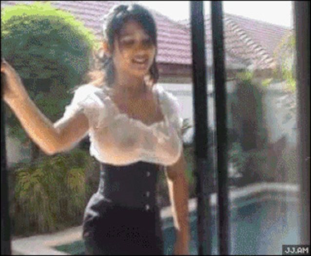 Huge Tits Falling Out Of Shirt Public.