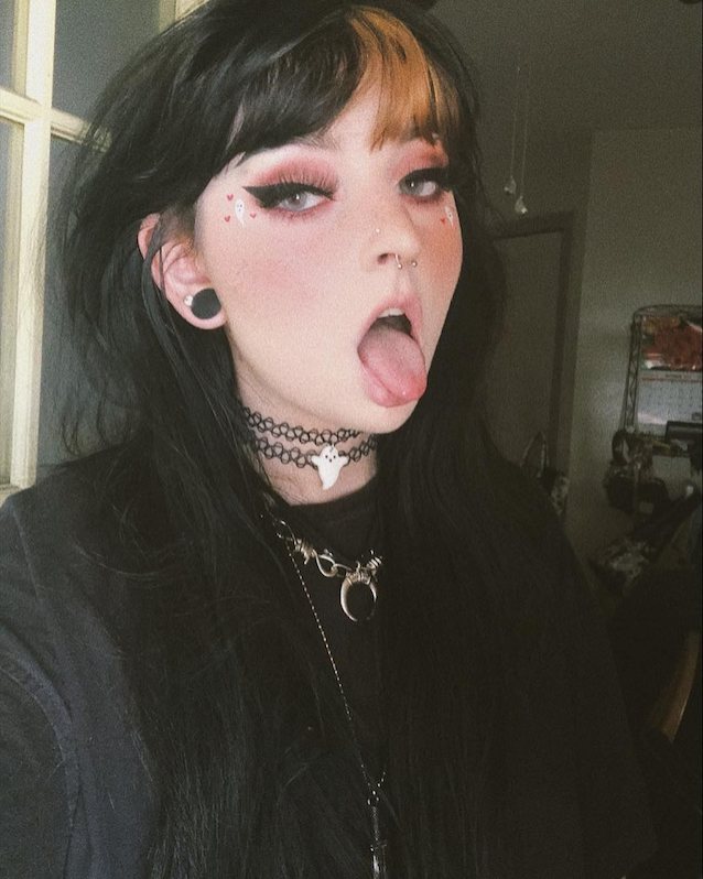 emo, makeup, cute