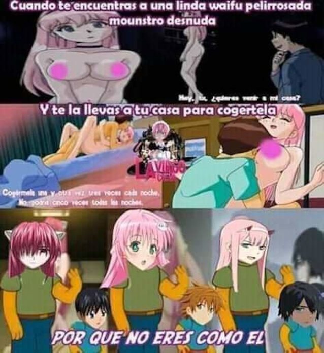 hentai, anime, meme, pink