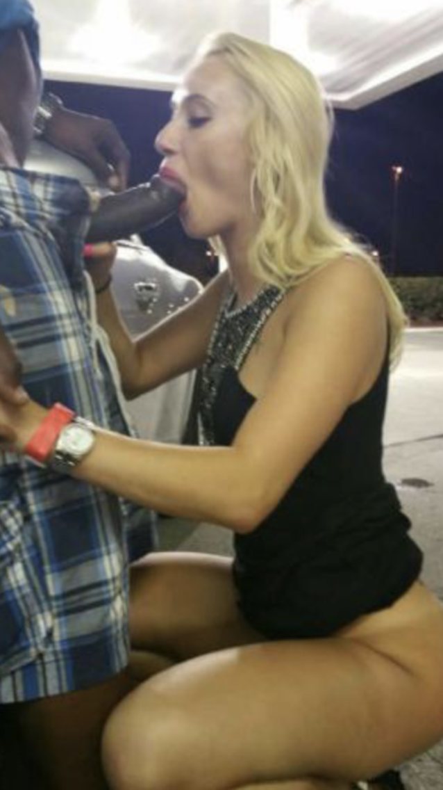 public slut blonde