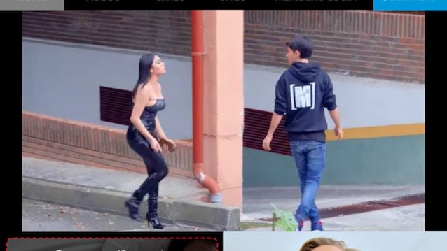 latina, latex, leggings, street, blowjob