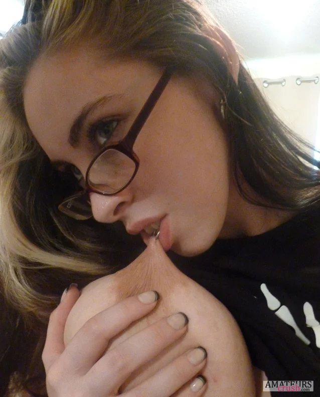 big tits, glasses, piercing, erotic, hot