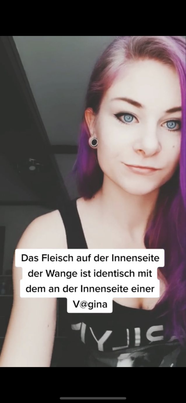 tiktok purple hair german