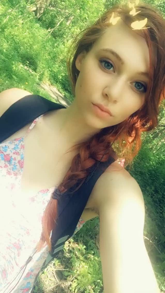 redhead, tits, cute, smile, blue eyes