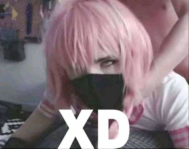 amateur pink hair ahegao