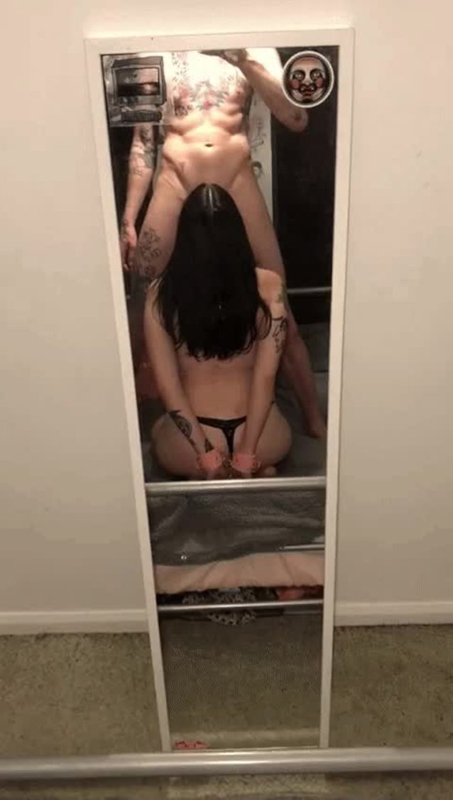 blowjob, brunette, tattooed