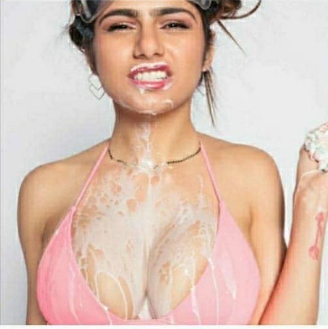 mia khalifa, milky, bit tits, pink