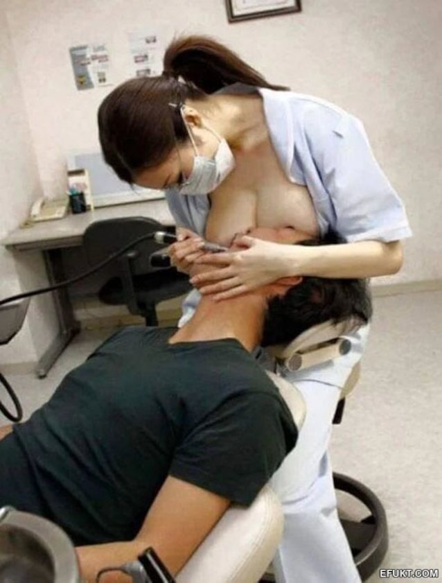 japanese, asian, big boobs, dentist, chair