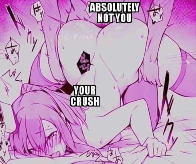 hentai, manga, crush, meme, pink