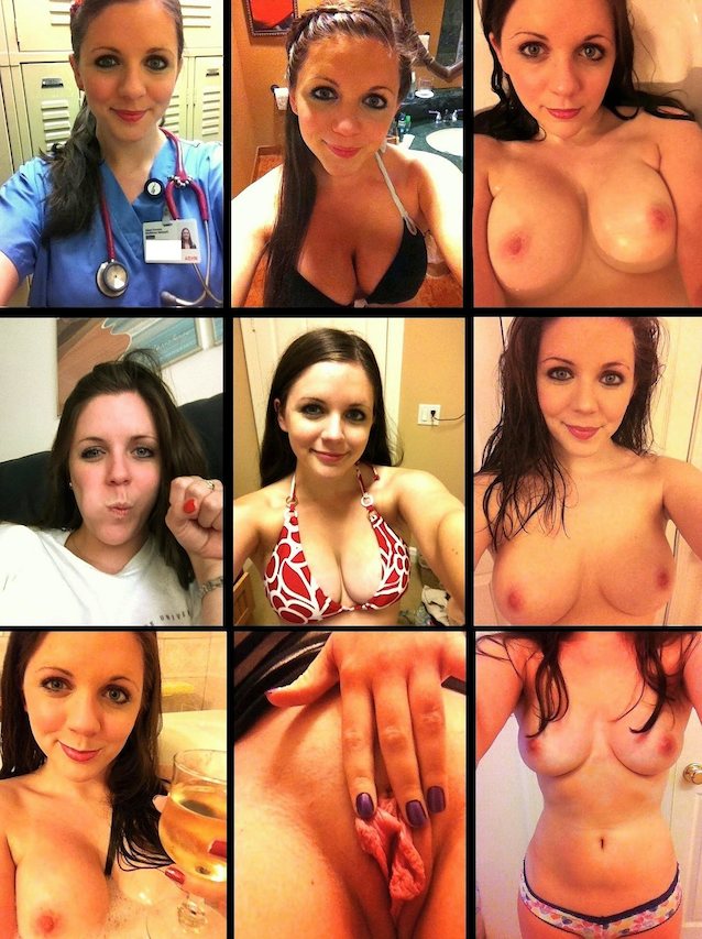 amateur, selfie, nurse