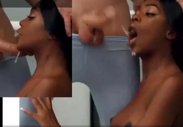 ebony, black, yoga, throat, blowjob