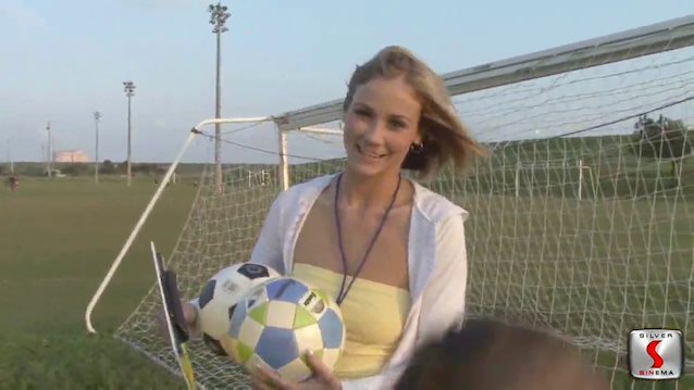 blonde, soccer, coach