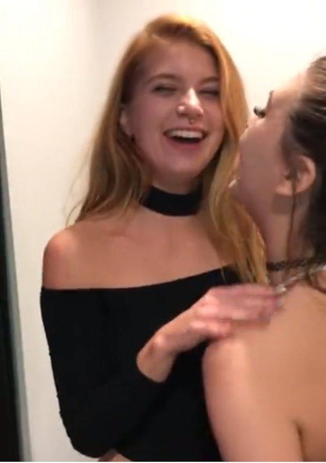 blonde threesome lesbian