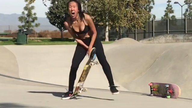 asian, skateboard, hot