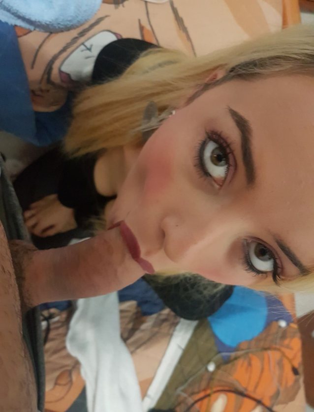 blowjob, blonde, whore