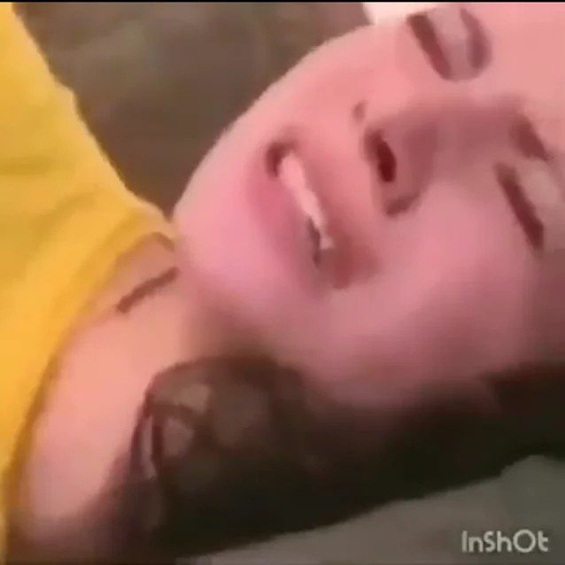 meme, yellow shirt, brunette, couch, moaning