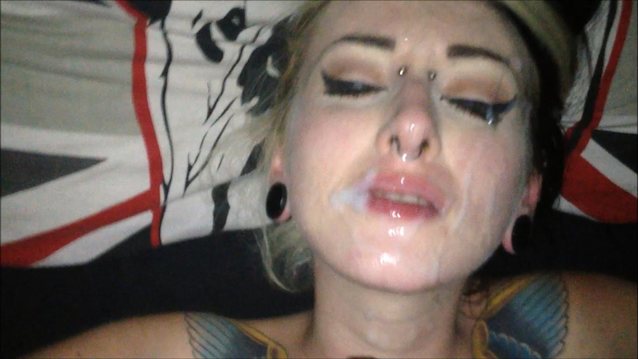 amateur, blowjob, cumshot, tattoo, emo