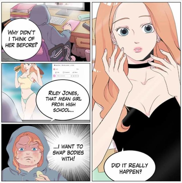 manga, hentai, comic, redhead