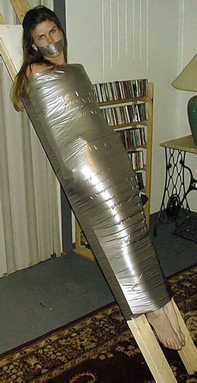 mummification, bondage, duct tape