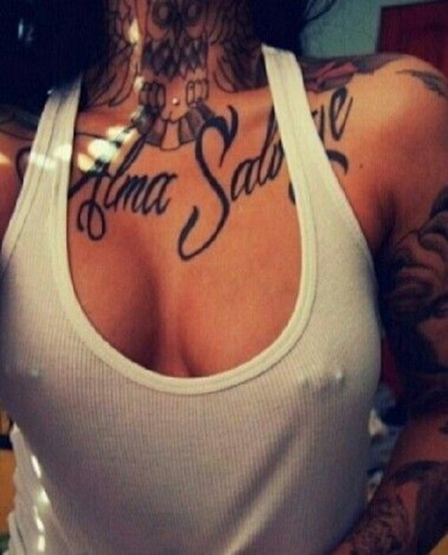 tattoo, piercing, tits