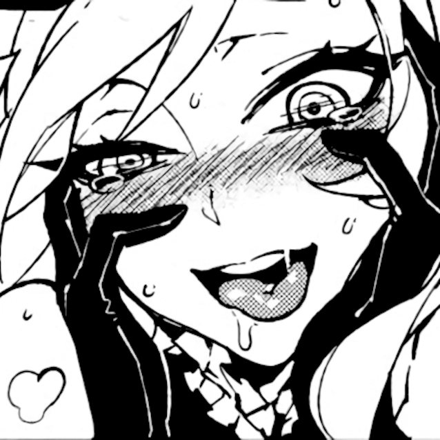 ahegao, doujin, doujinshi, black and white