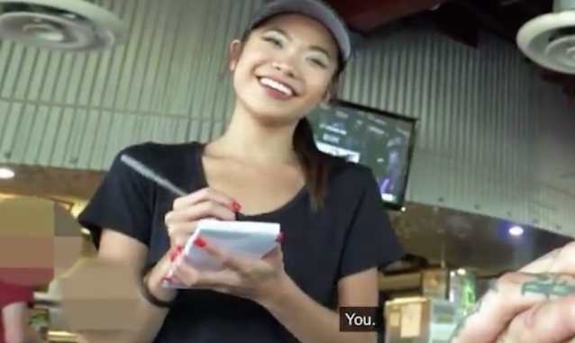 asian waitress teen