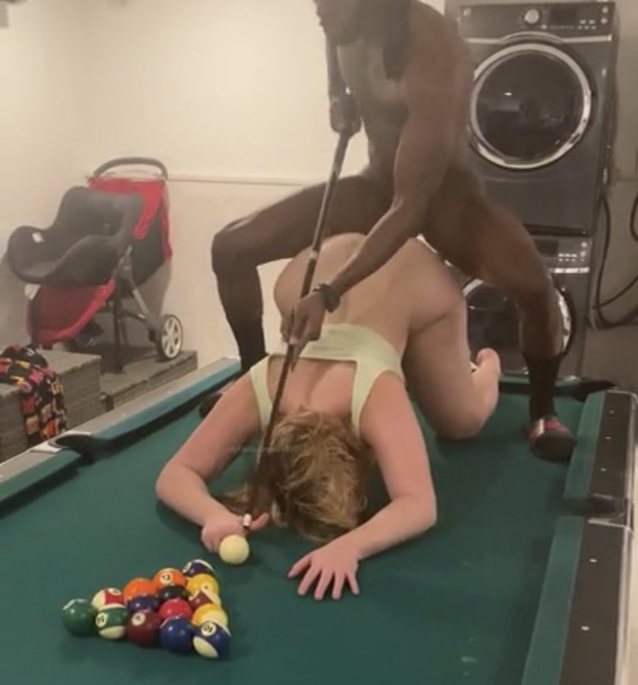 blonde, black, interracial, pool