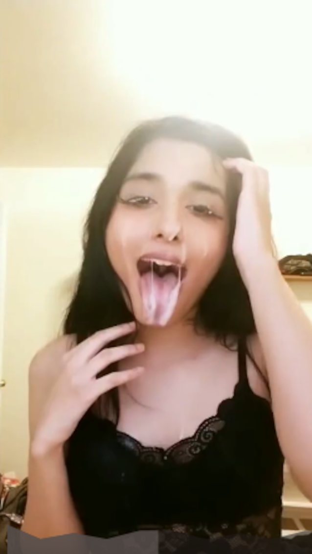 ahegao, amateur, brunette, cum, sperm