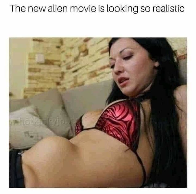 alien, meme, stomach