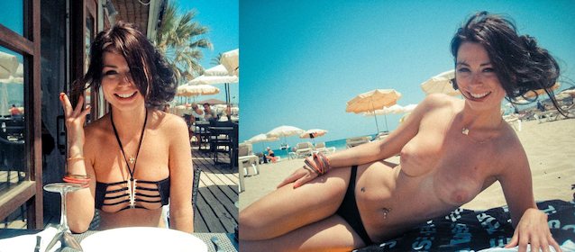 zebra tan topless