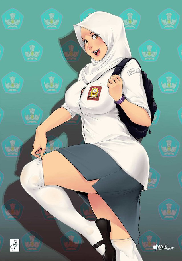 cartoon comics hijab