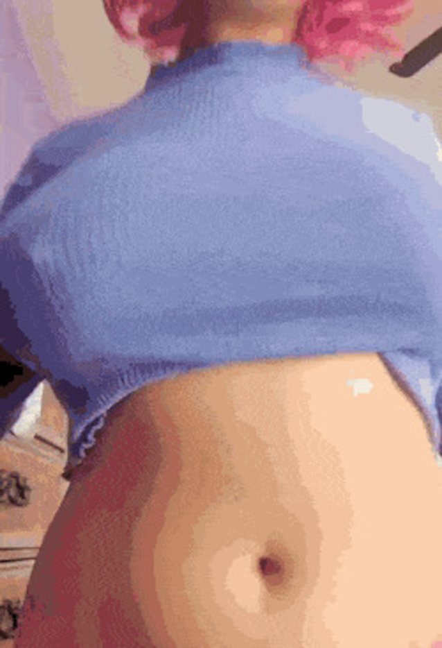big tits pink hair pierced nipples